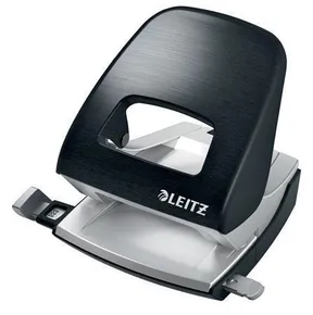 Teljesen fém asztali lyukasztó Leitz NeXXt Style 5006, szatén fekete